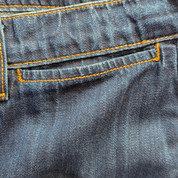 J BRAND blue denim jeans wide leg culotte crop length Sz 30 cut#839 unique style - Picture 5 of 11